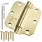 Cauldham (2 Pack) Heavy-Duty 3-1/2" Self-closing Spring Door Hinge with 5/8" Radius Corners, UL Listed